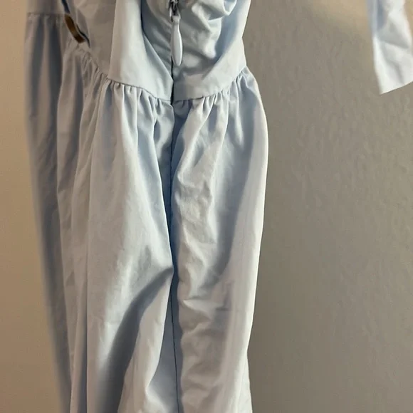 light pale blue urban outfitters mini babydoll dress - Picture 5 of 7